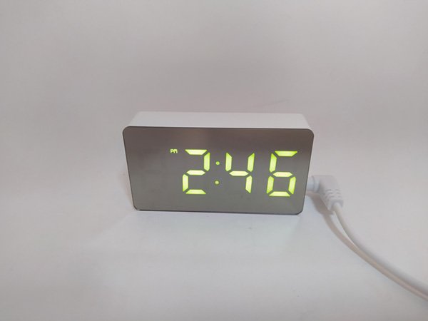 Часы электронные настольные цифровые OS-001 MINI(зеленые) купить в минске